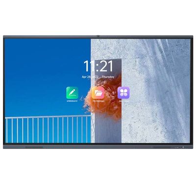 Màn hình cảm ứng 4K trường học bảng điều khiển phẳng tương tác thông minh H10S 75 ''
