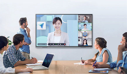 Màn hình cảm ứng 4K trường học bảng điều khiển phẳng tương tác thông minh H10S 75 ''