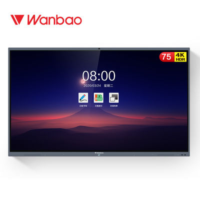 Bảng điều khiển phẳng tương tác 55 inch 65 inch 75 inch 86 inch Bảng điều khiển phẳng tương tác cho hội nghị