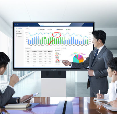 Bảng tương tác thông minh cầm tay 75 86 100 Inch 0,8ms Viết trôi chảy