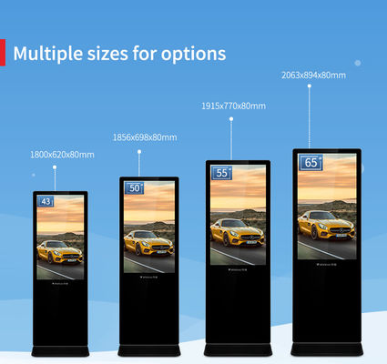 Màn hình cảm ứng kỹ thuật số màn hình LCD trong nhà 55 inch Led cho hệ thống Android