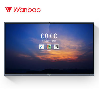 Màn hình phẳng tương tác 86 inch Màn hình cảm ứng đa màn hình LCD thông minh tương tác