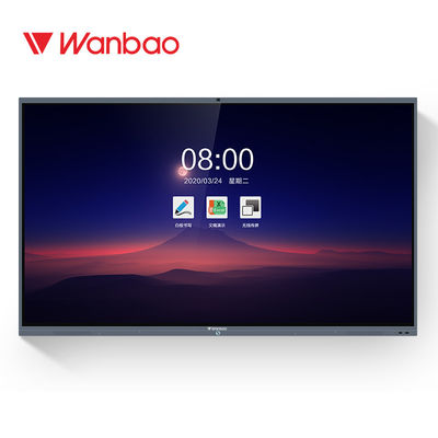 Màn hình tương tác phẳng 86 inch Màn hình cảm ứng hồng ngoại 4K UHD