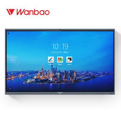 Màn hình phẳng tương tác 86 inch Màn hình cảm ứng đa màn hình LCD thông minh tương tác