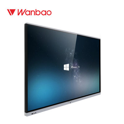Màn hình cảm ứng được gắn trên tường Bảng trắng Màn hình kỹ thuật số 4K 65 '' Viết chính xác