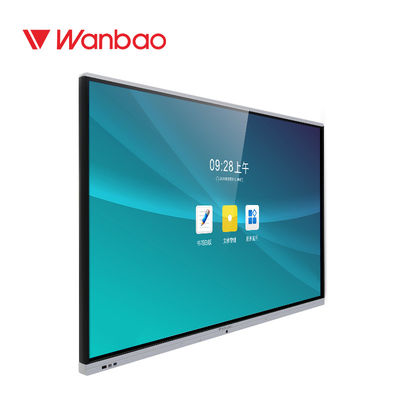 Màn hình cảm ứng được gắn trên tường Bảng trắng Màn hình kỹ thuật số 4K 65 '' Viết chính xác