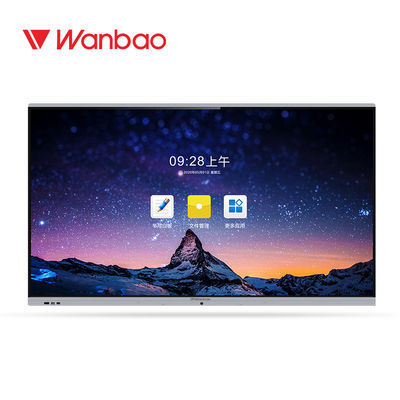 Văn phòng trường học Bảng tương tác thông minh LED 75 '' TV 4K IR Touch kỹ thuật số