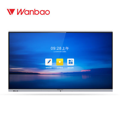 Văn phòng trường học Bảng tương tác thông minh LED 75 '' TV 4K IR Touch kỹ thuật số