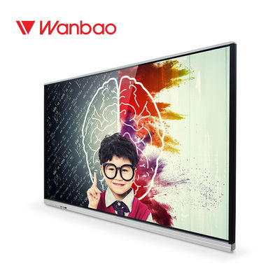 Giáo dục cảm ứng 20 điểm Bảng trắng tương tác Đa phương tiện 65 inch