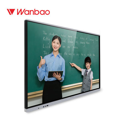 Giáo dục cảm ứng 20 điểm Bảng trắng tương tác Đa phương tiện 65 inch