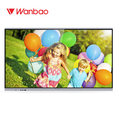 Giáo dục cảm ứng 20 điểm Bảng trắng tương tác Đa phương tiện 65 inch