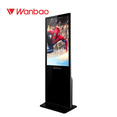 43-65inch Wifi siêu mỏng với kính cường lực xoay Quảng cáo kỹ thuật số ngoài trời TV đứng 65 inch Tầng đứng LCD cảm ứng Kios