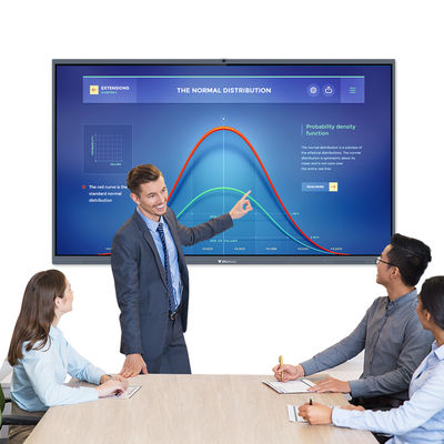 Màn hình phẳng tương tác thông minh IR LCD 100 inch Cảm ứng ngón tay không dây