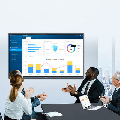 Bảng tương tác thông minh 75 inch Viết cảm ứng ngón tay không dây cho trường học