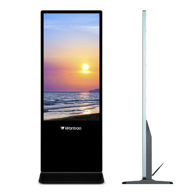 Điều khiển phần mềm hiển thị quảng cáo LCD 50 inch trên sàn đứng