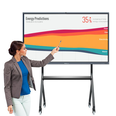Bảng tương tác thông minh Bảng điều khiển phẳng tương tác thông minh 65 '' cho văn phòng / trường học