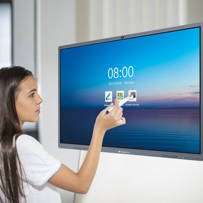 Bảng tương tác thông minh Bảng điều khiển phẳng tương tác thông minh 65 '' cho văn phòng / trường học