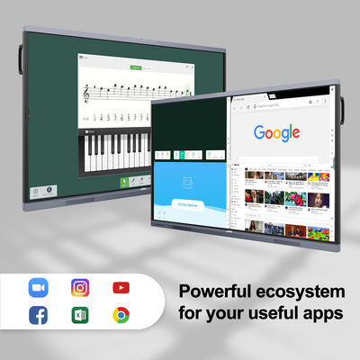 Bảng điều khiển hiển thị tương tác Android OPS 75 '' H10 ODM 4K Màn hình cảm ứng bảng thông minh