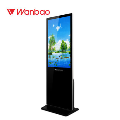 Màn hình quảng cáo kỹ thuật số trong nhà đứng miễn phí với màn hình cảm ứng LCD cho trung tâm mua sắm